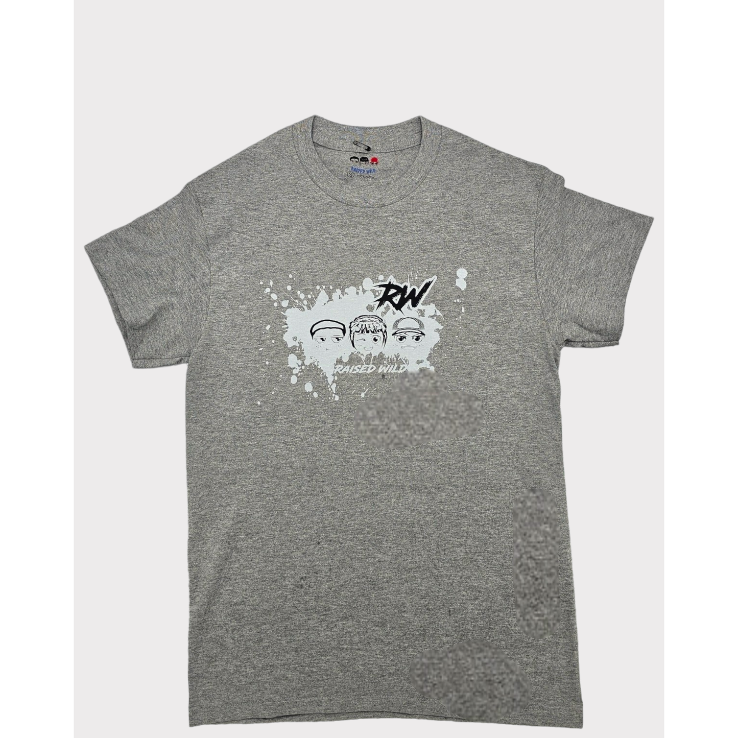 Black Raised Wild x Graphic White T-shirt