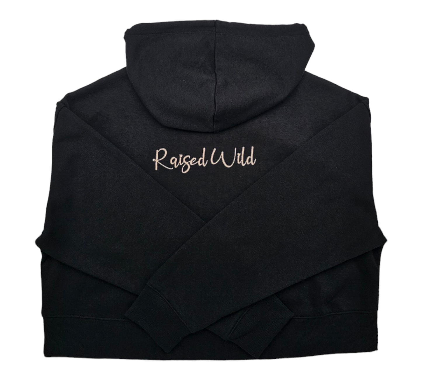 Raised Wild Lady Queen Crop Top Hoodie