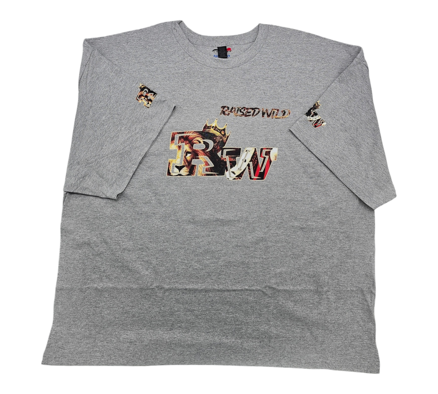 Raised Wild Crowned King Graphic T-Shirt