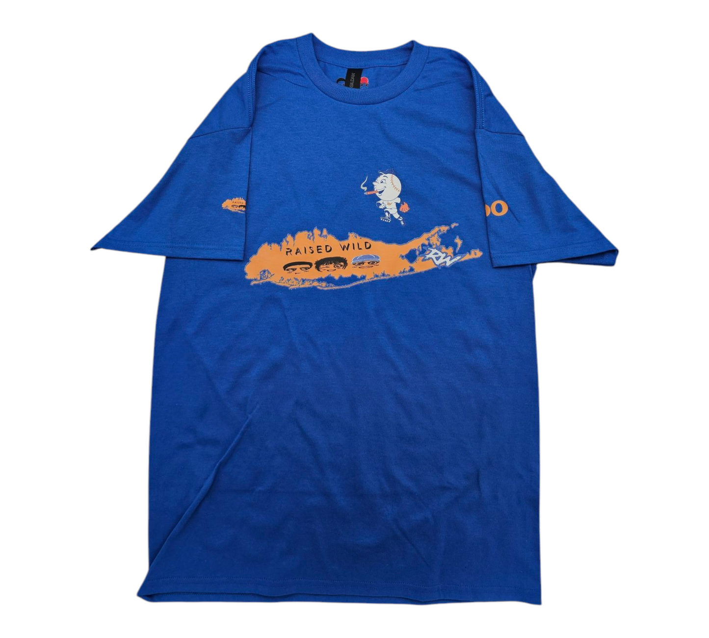 Raised Wild 100 Long Island Logo T-Shirt