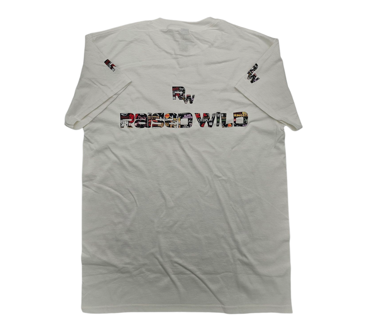 Raised Wild Rock Groups Logo T-Shirt