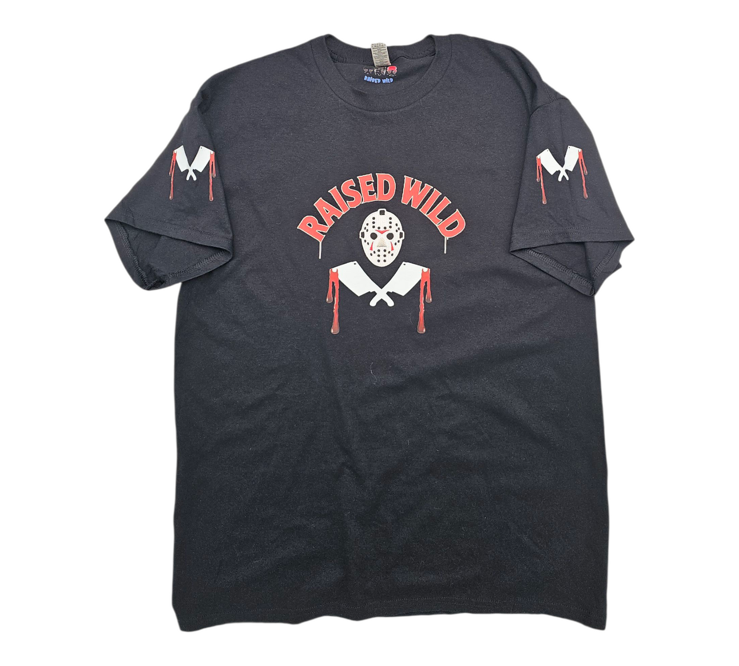 Raised Wild Hockey Jason Mask T-Shirt