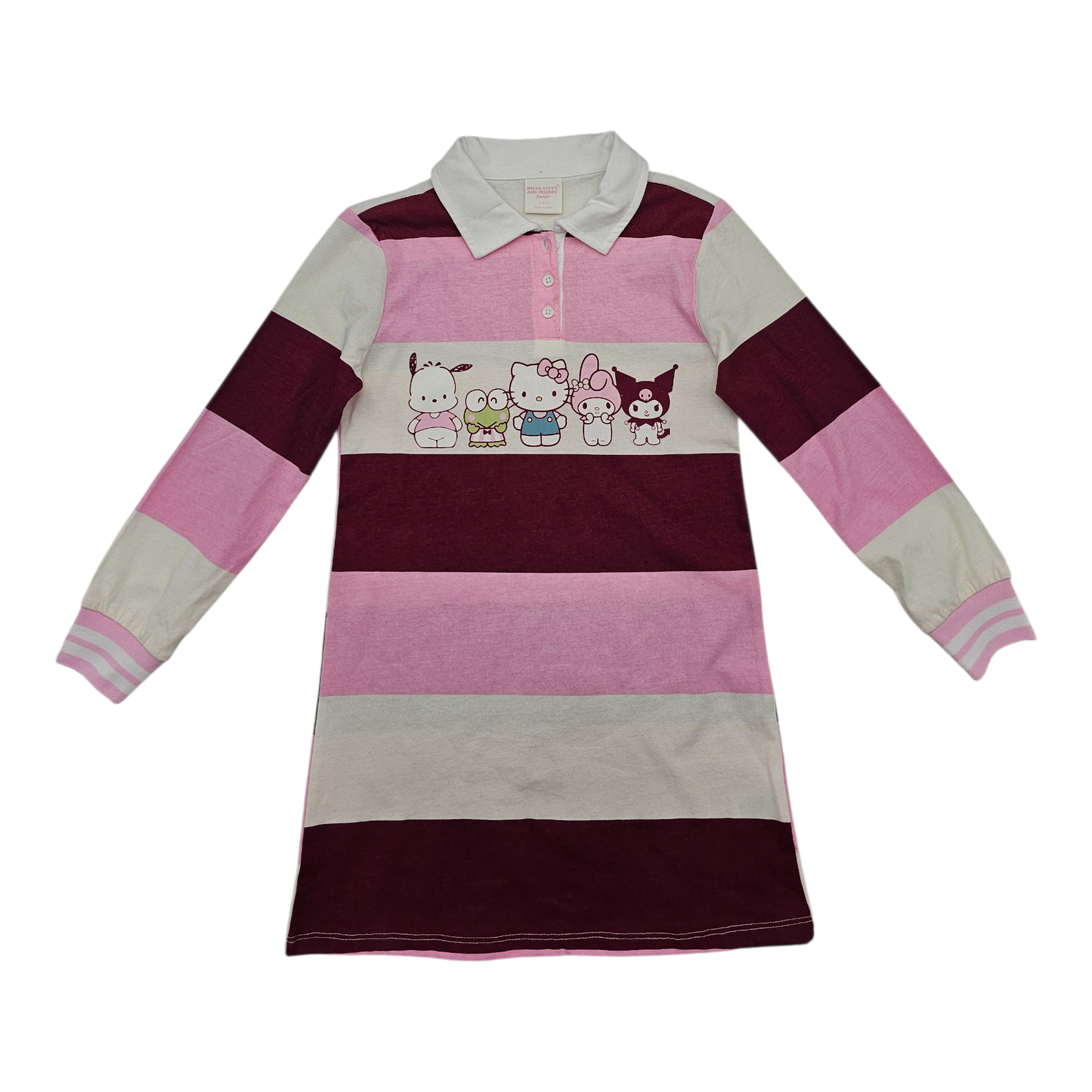 Sanrio Squad Striped Rugby Dress – Hello Kitty & Friends