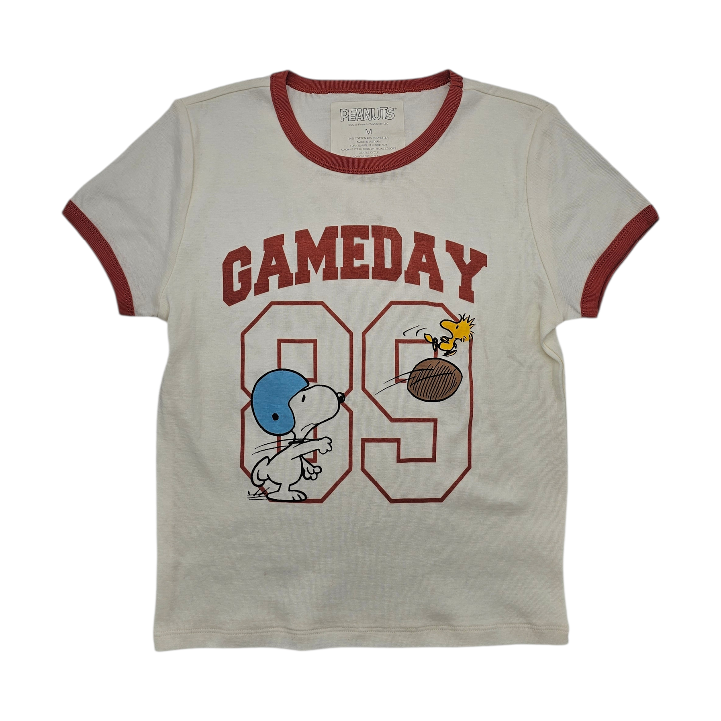 Peanuts “Gameday 89” Snoopy Tee – Vintage Football Vibes