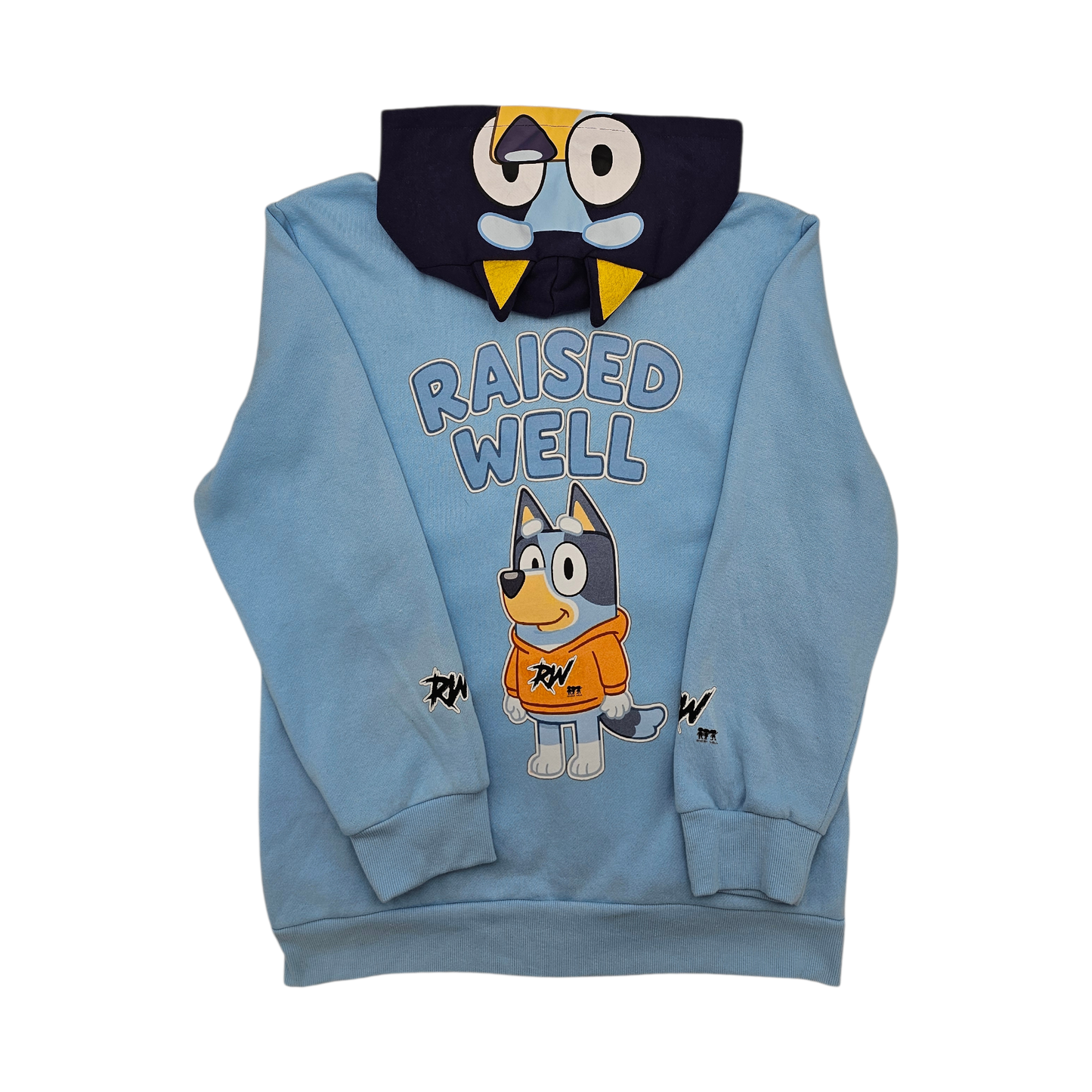 Bluey “Raised Well” Character Hoodie – RW Kids Edition