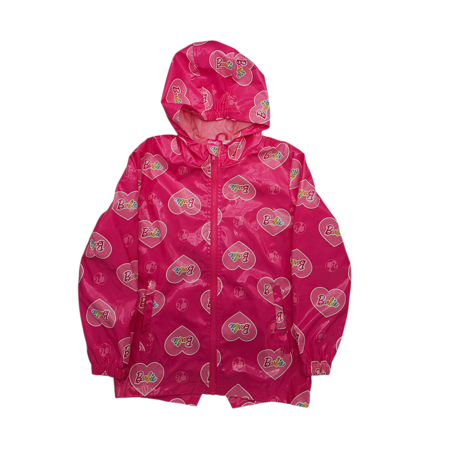 Barbie “Heart Logo” Rain Jacket – Pink