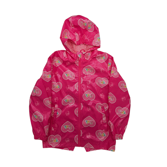 Barbie “Heart Logo” Rain Jacket – Pink