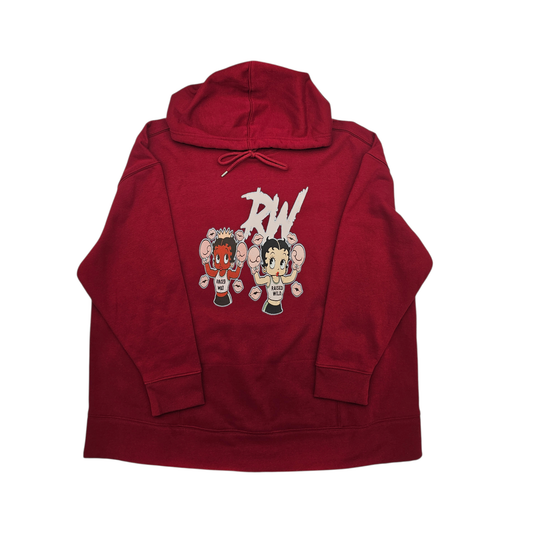 Raised Wild “Boxing Royalty” Hoodie – Red