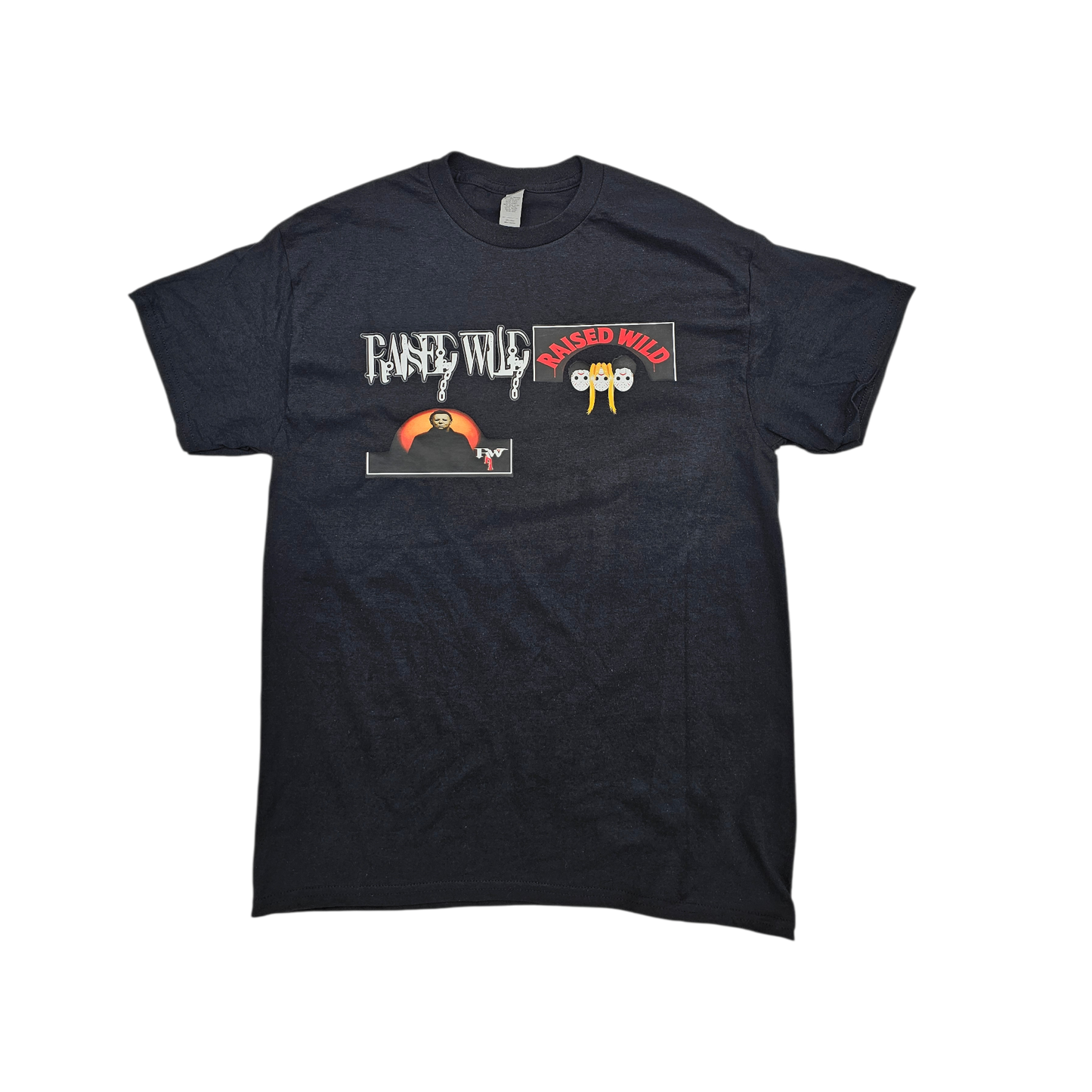 Raised Wild “Split Personalities” Graphic Tee – Black