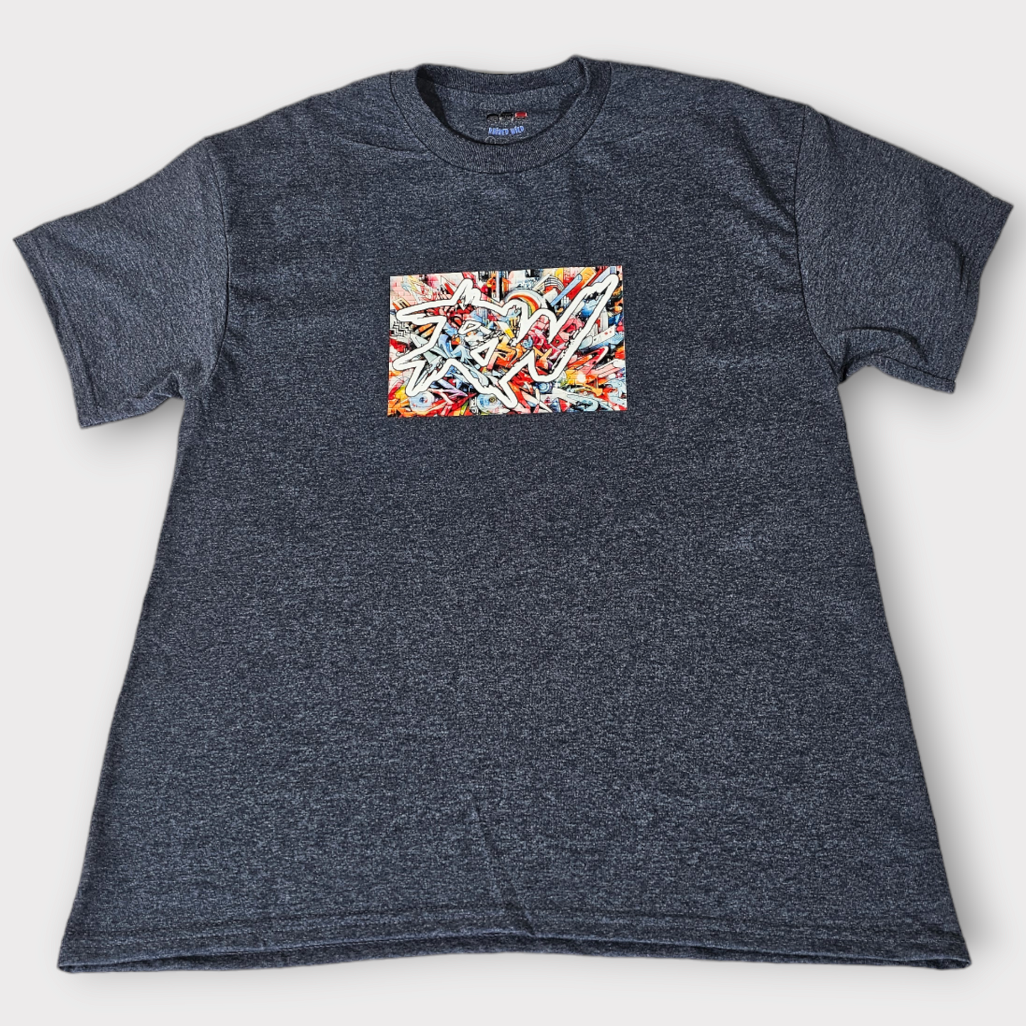 Charcoal Gray Raised Wild Style RW Graffiti