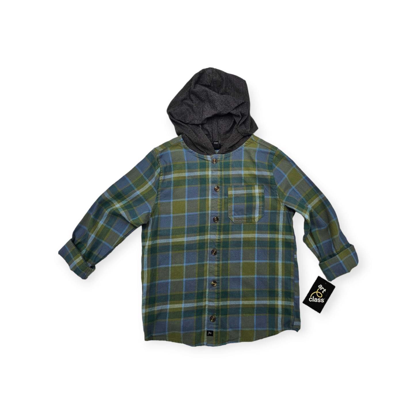 Art Class Hooded Flannel