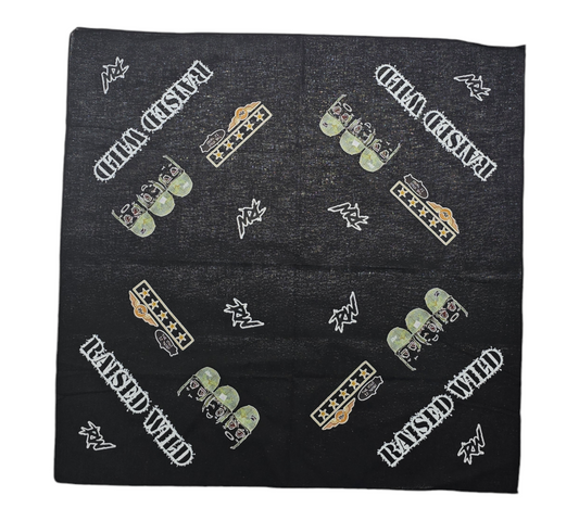 Raised Wild Military Bandana