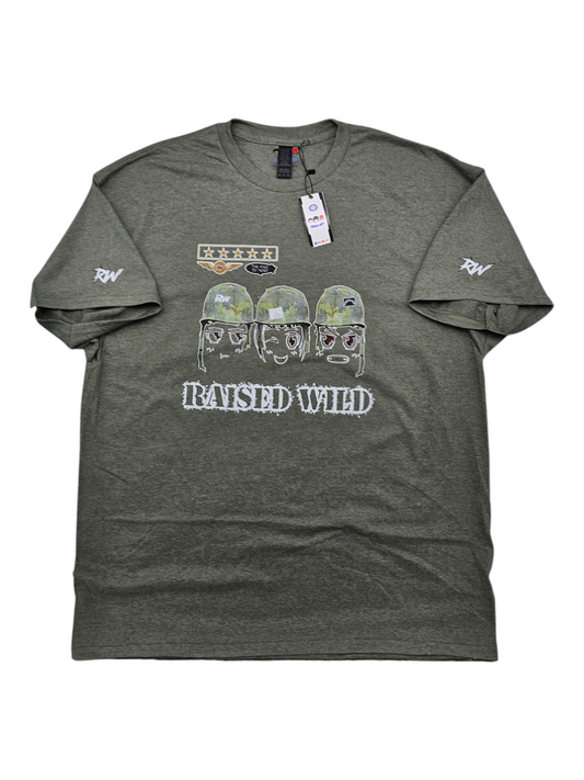 Raised Wild Militant Logo T-shirt