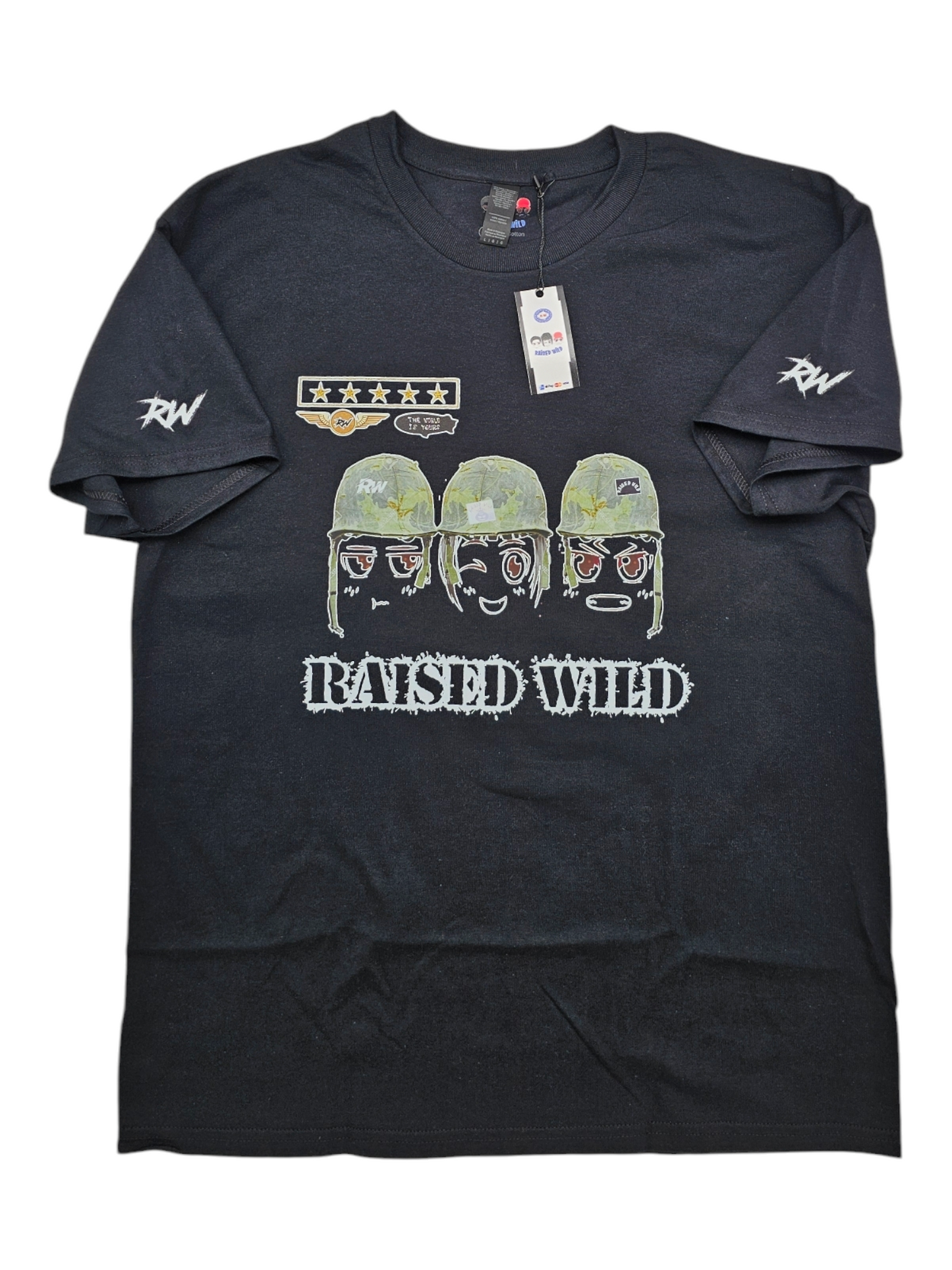 Raised Wild Militant Logo T-shirt