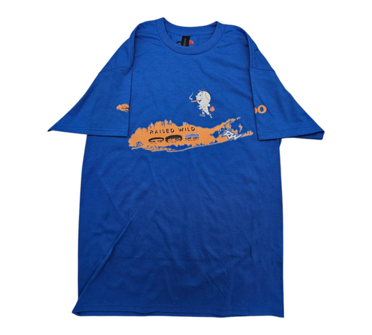 Raised Wild 100 Long Island Logo T-Shirt
