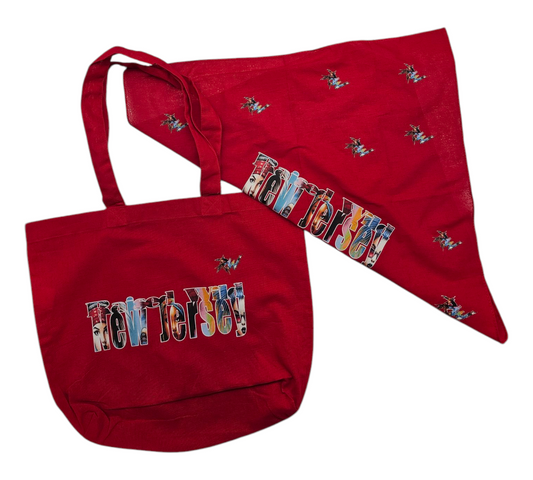 Raised Wild New Jersey Girl Bag & Scarf Set
