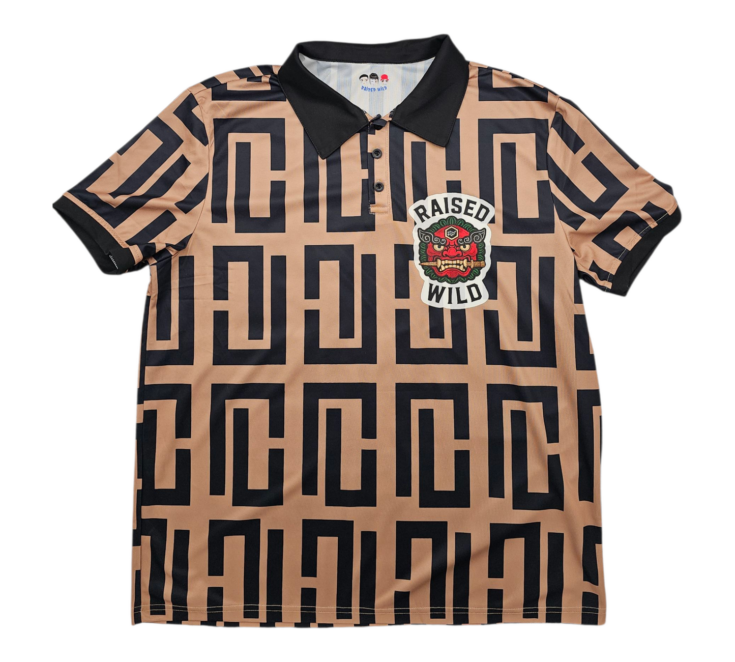 Raised Wild Ghostface Killer Designer Polo